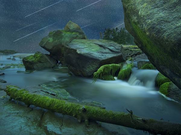 Photograph David Senechal Polydactyle Green Waterfall on One Eyeland